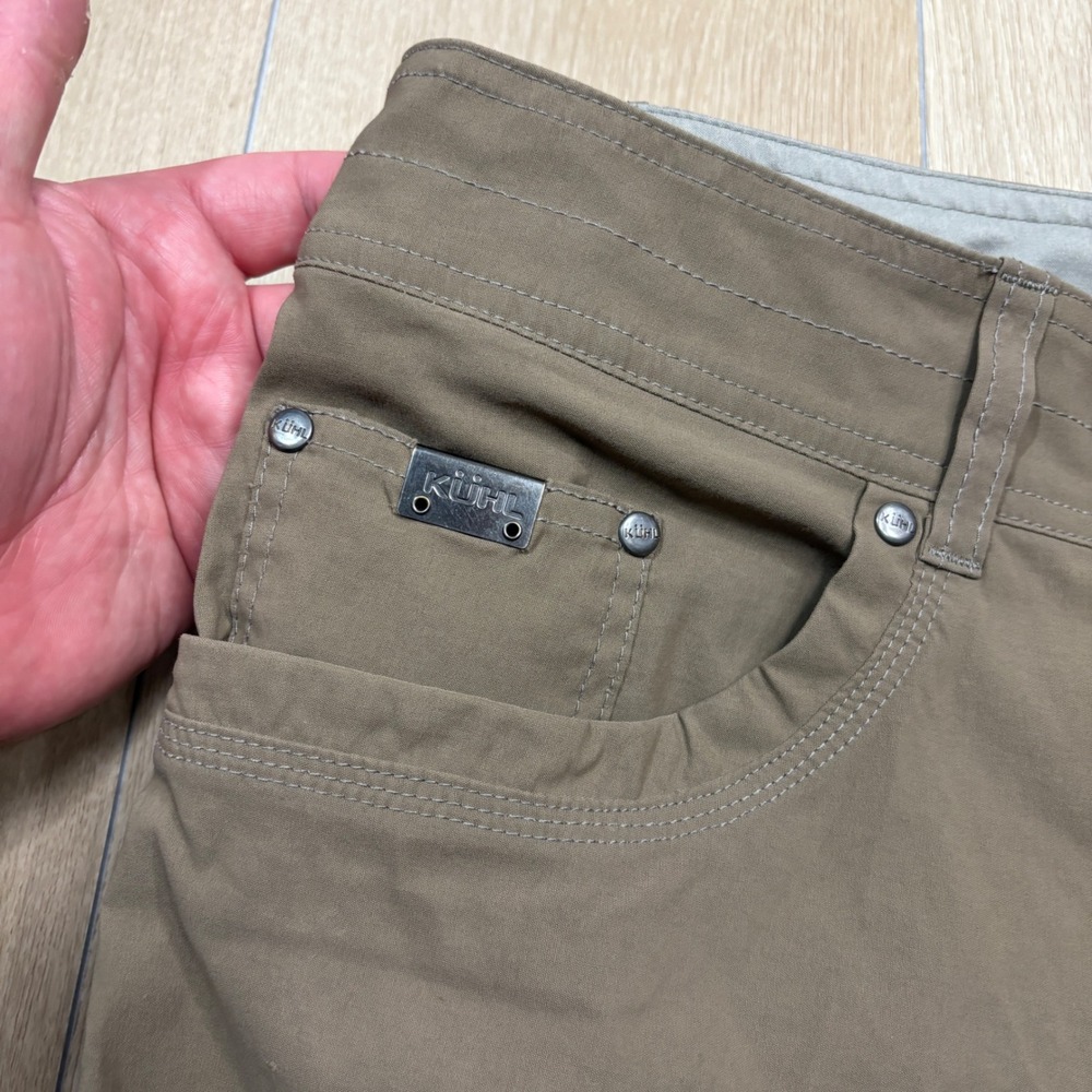 Kuhl Deceptr Men 34x34 Khaki Brown Technical Hiking Utility Travel Stretch Pants - Picture 3 of 13